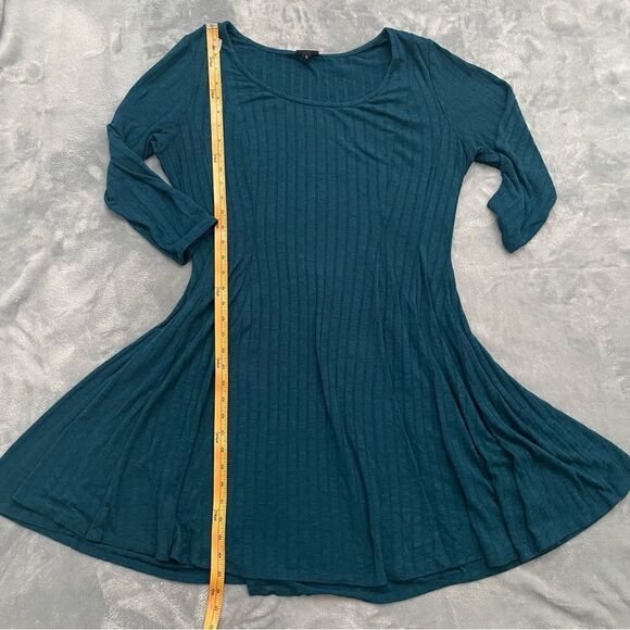 TORRID Teal Sweater Skater Dress Size 0X - Picture 11 of 14